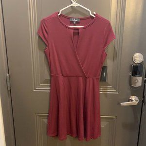 Lulu's burgundy colored dress, size medium